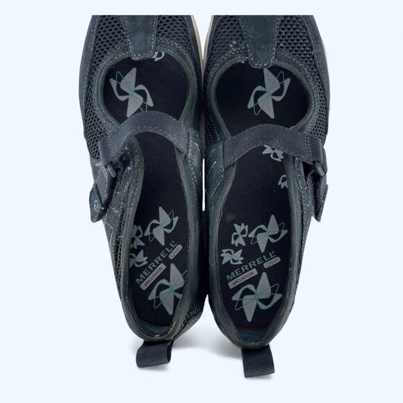 Merrell Lorelei Emee Navy Nubuck Mary Jane Ballet Flats 7.5m - Picture 7 of 9